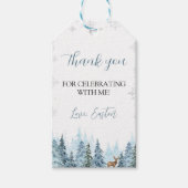 Winter Onederland Rentier Vielen Dank, dass Sie da Geschenkanhänger (Vorderseite)