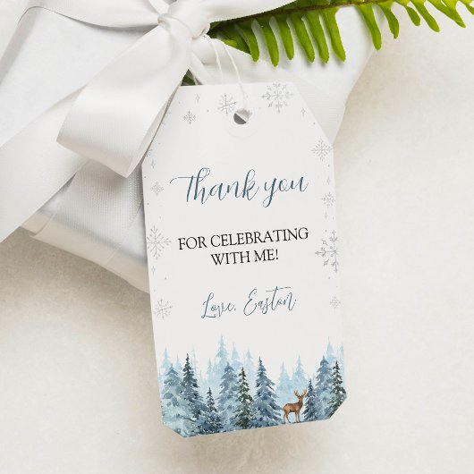 Winter Onederland Rentier Vielen Dank, dass Sie da Geschenkanhänger