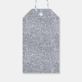 Winter ONEderland Rosa und Silver Birthday Gefalle Geschenkanhänger (Rückseite)