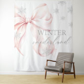 Winter-Onederland-Rosabogen-Hintergrund Wandteppich (Beispiel)