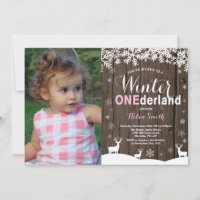 Winter Onederland Rustic Girl 1. Geburtstag Foto