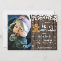 Winter Onederland Rustikaler Junge 1. Geburtstag