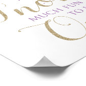 Winter Onederland Schnee viel Spaß, ein Zeichen zu Poster (Ecke)