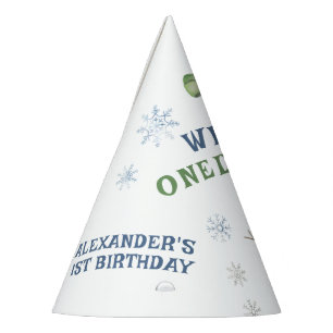 Winter Onederland Schneemann 1. Geburtstag Partyhütchen