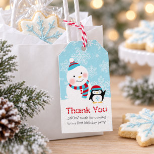 Winter ONEderland Schneemann Pinguin Schnee Viel Geschenkanhänger