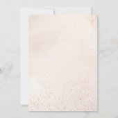 Winter Onederland Silver Glitter Baby 1st Birthday Einladung (Rückseite)