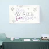 Winter ONEderland Silver Glitzer Lila| Iris Banner (Messeveranstaltung)