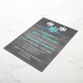 Winter Onederland Snowflake 1. Geburtstag Folieneinladung (Gedreht)