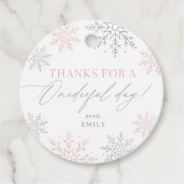 Winter Onederland Snowflake 1. Geburtstag Geschenkanhänger