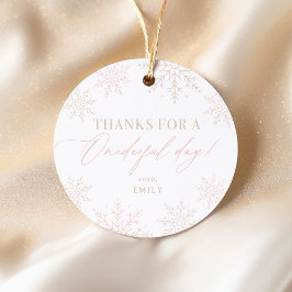 Winter Onederland Snowflake 1. Geburtstag Geschenkanhänger