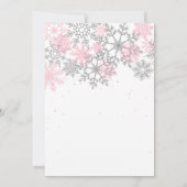 Winter Onederland Snowflake Einladung (Rückseite)