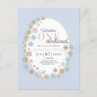 Winter Onederland Snowflake Erster Geburtstag Einl
