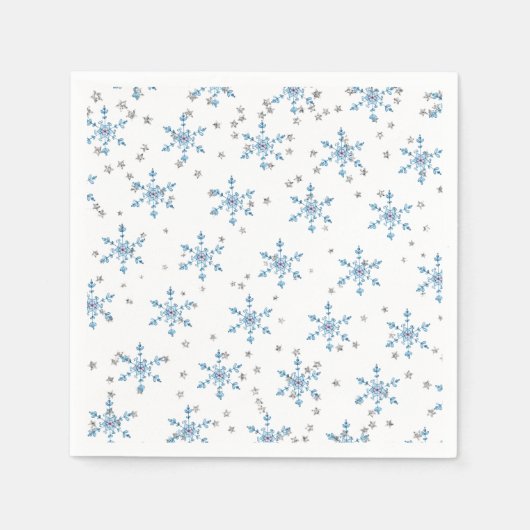 Winter Onederland Snowflake Serviette (Vorderseite)