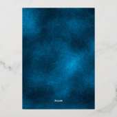 Winter Onederland snowflakes first birthday party Folieneinladung (Rückseite)