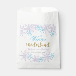 Winter Onederland Snowflakes Holiday Geschenktütchen