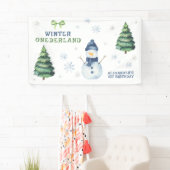 Winter Onederland Snowman 1. Geburtstag Banner (Insitu)