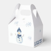 Winter Onederland Snowman 1. Geburtstag Geschenkschachtel (Vorderseite)