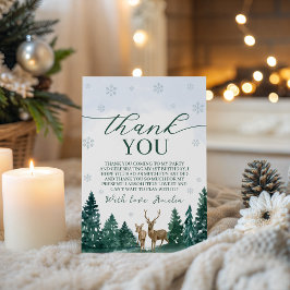 Winter ONEderland Thank You Card Einladung
