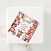 Winter ONEderland Tiere Weihnachten 1. Geburtstag Geschenkanhänger (Beispiel)