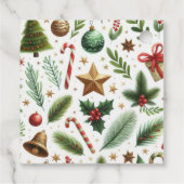 Winter ONEderland Tiere Weihnachten 1. Geburtstag Geschenkanhänger (Rückseite)