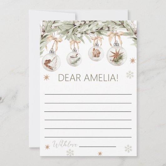 Winter Onederland Time Capsule Card Einladung (Vorderseite)