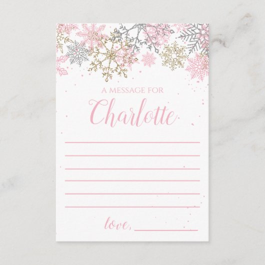 Winter Onederland Time Capsule Note Card Begleitkarte (Vorderseite)