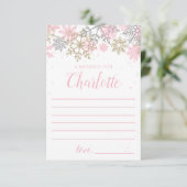 Winter Onederland Time Capsule Note Card Begleitkarte (Stehend Vorderseite)