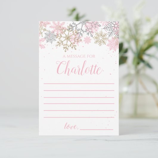 Winter Onederland Time Capsule Note Card Begleitkarte (Stehend Vorderseite)