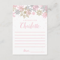 Winter Onederland Time Capsule Note Card