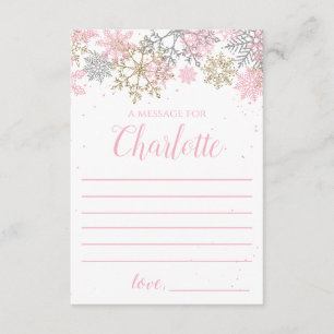 Winter Onederland Time Capsule Note Card Begleitkarte