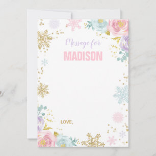 Winter ONEderland Time Capsule Note Card Gästebuch Mitteilungskarte