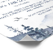 Winter Onederland Time Capsule Sign Poster (Ecke)