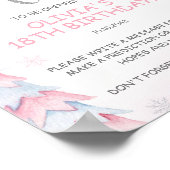 Winter Onederland Time Capsule Sign Poster (Ecke)