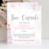 Winter Onederland Time Capsule Sign Poster