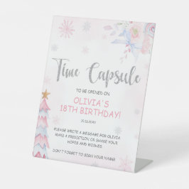 Winter Onederland Time Capsule Sign Sockelschild