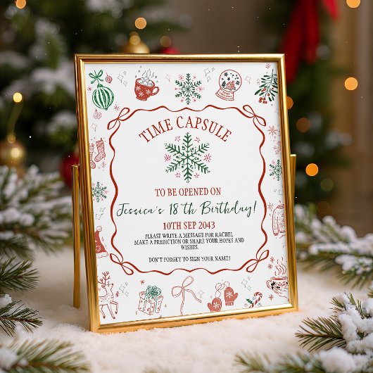 Winter ONEderland Time Capsule Sign Sockelschild