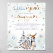 Winter ONEderland Time Kapsel Niedliches Hirsch Poster (Vorne)