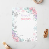 Winter ONEderland Time Kapselkarten Gästebuch Mitteilungskarte (Vorderseite/Rückseite Beispiel)