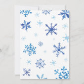 Winter Onederland Truck Einladung zum Geburtstag (Rückseite)