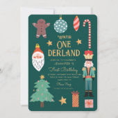 Winter Onederland - Urlaubstag Einladung (Vorderseite)