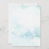 Winter Onederland-Wald-Baby Erstgeburtstag Foto Einladung (Rückseite)