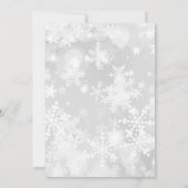 Winter ONEderland Waldtiere Geburtstag Einladung (Rückseite)