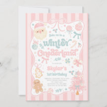 Winter Onederland Weihnachten Coquette Schleife Ge