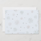 Winter Onederland Weihnachten Weihnachten 1. Gebur Einladung (Rückseite)