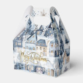 Winter Onederland Weihnachtshäuser Geburtstag Geschenkschachtel (Vorderseite)