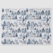 Winter Onederland Weihnachtshäuser Geburtstag Seidenpapier (Vorderseite)