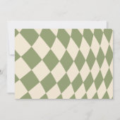 Winter ONEderland Weihnachtsmann Rentier Geburtsta Einladung (Rückseite)