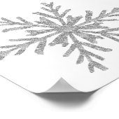 Winter Onederland Welcome Sign Poster (Ecke)