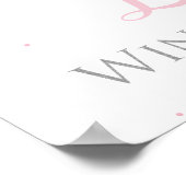 Winter Onederland Welcome Sign Poster (Ecke)