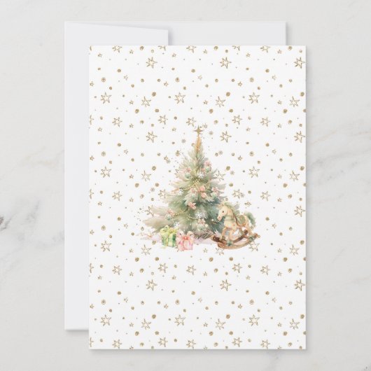 Winter Onederland Whimsical 1. Geburtstag Einladung (Rückseite)